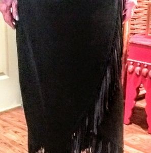 100% leather/suede skirt